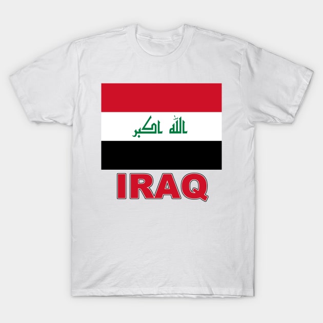 The Pride of Iraq - Iraqi National Flag Design T-Shirt by Naves